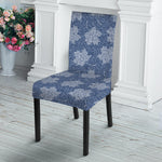 Maple Leaf Denim Jeans Pattern Print Dining Chair Slipcover