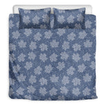 Maple Leaf Denim Jeans Pattern Print Duvet Cover Bedding Set