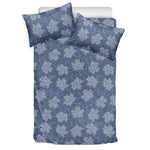 Maple Leaf Denim Jeans Pattern Print Duvet Cover Bedding Set