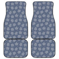 Maple Leaf Denim Jeans Pattern Print Front and Back Car Floor Mats