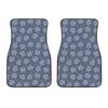 Maple Leaf Denim Jeans Pattern Print Front Car Floor Mats