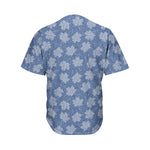 Maple Leaf Denim Jeans Pattern Print Men's Baseball Jersey