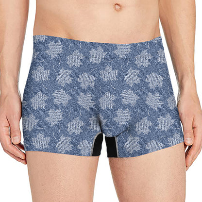 Maple Leaf Denim Jeans Pattern Print Men's Boxer Briefs