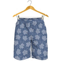 Maple Leaf Denim Jeans Pattern Print Men's Shorts