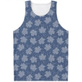 Maple Leaf Denim Jeans Pattern Print Men's Tank Top