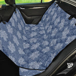 Maple Leaf Denim Jeans Pattern Print Pet Car Back Seat Cover