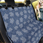 Maple Leaf Denim Jeans Pattern Print Pet Car Back Seat Cover