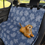 Maple Leaf Denim Jeans Pattern Print Pet Car Back Seat Cover