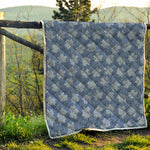 Maple Leaf Denim Jeans Pattern Print Quilt