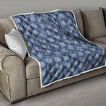 Maple Leaf Denim Jeans Pattern Print Quilt