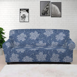 Maple Leaf Denim Jeans Pattern Print Sofa Cover