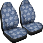 Maple Leaf Denim Jeans Pattern Print Universal Fit Car Seat Covers