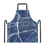 Marble Denim Jeans Pattern Print Apron