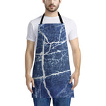 Marble Denim Jeans Pattern Print Apron