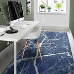 Marble Denim Jeans Pattern Print Area Rug