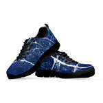Marble Denim Jeans Pattern Print Black Sneakers