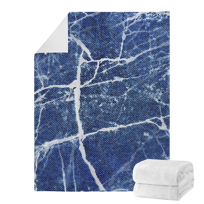 Marble Denim Jeans Pattern Print Blanket