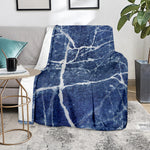 Marble Denim Jeans Pattern Print Blanket