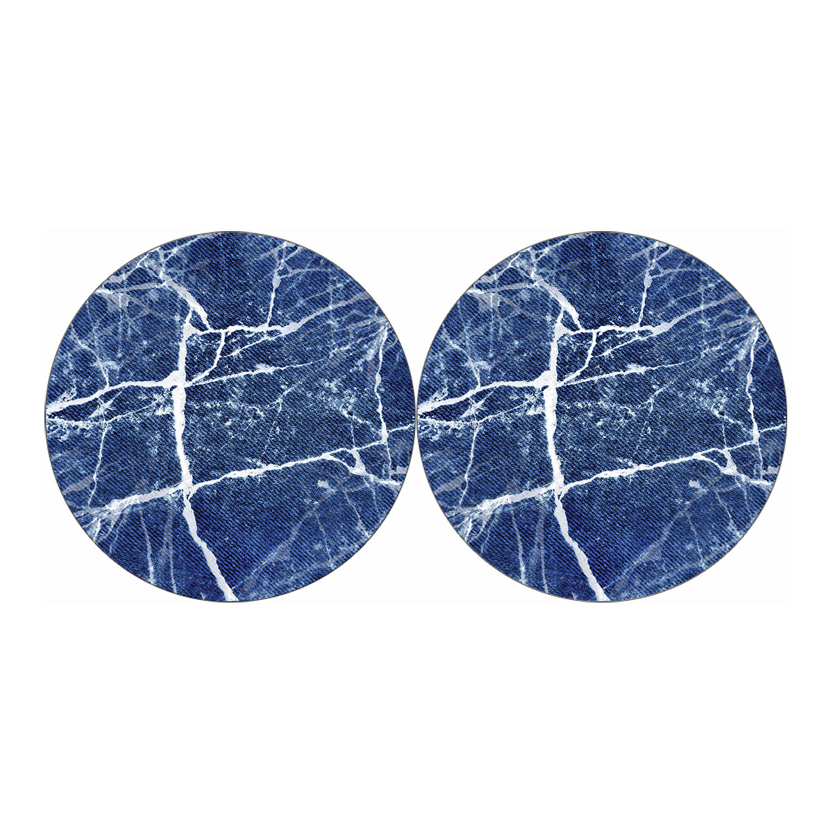 Marble Denim Jeans Pattern Print Car Coasters