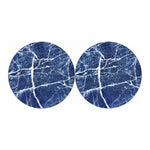 Marble Denim Jeans Pattern Print Car Coasters
