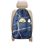 Marble Denim Jeans Pattern Print Car Seat Organizers