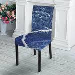 Marble Denim Jeans Pattern Print Dining Chair Slipcover