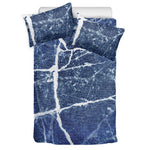 Marble Denim Jeans Pattern Print Duvet Cover Bedding Set