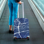 Marble Denim Jeans Pattern Print Luggage Cover