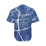 Marble Denim Jeans Pattern Print Men's Baseball Jersey