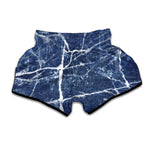 Marble Denim Jeans Pattern Print Muay Thai Boxing Shorts
