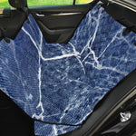 Marble Denim Jeans Pattern Print Pet Car Back Seat Cover