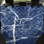 Marble Denim Jeans Pattern Print Pet Car Back Seat Cover