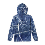 Marble Denim Jeans Pattern Print Pullover Hoodie