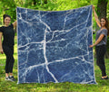 Marble Denim Jeans Pattern Print Quilt