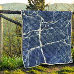 Marble Denim Jeans Pattern Print Quilt
