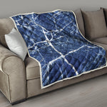 Marble Denim Jeans Pattern Print Quilt