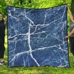 Marble Denim Jeans Pattern Print Quilt