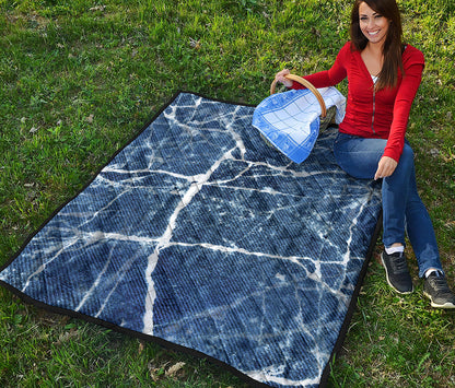 Marble Denim Jeans Pattern Print Quilt