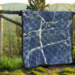 Marble Denim Jeans Pattern Print Quilt