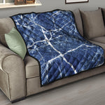 Marble Denim Jeans Pattern Print Quilt