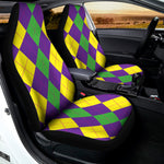Mardi Gras Argyle Pattern Print Universal Fit Car Seat Covers