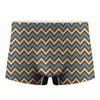 Mardi Gras Chevron Pattern Print Men's Boxer Briefs