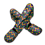 Mardi Gras Chevron Pattern Print Muay Thai Shin Guard