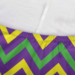 Mardi Gras Chevron Pattern Print Sofa Cover