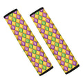 Mardi Gras Diamond Pattern Print Car Seat Belt Covers