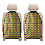 Mardi Gras Diamond Pattern Print Car Seat Organizers