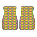Mardi Gras Diamond Pattern Print Front Car Floor Mats