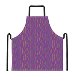 Mardi Gras Dot Pattern Print Apron