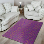 Mardi Gras Dot Pattern Print Area Rug