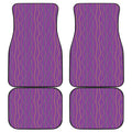 Mardi Gras Dot Pattern Print Front and Back Car Floor Mats